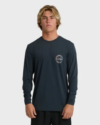 Camiseta de surf de manga larga y corte holgado Hollow