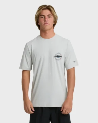 Camiseta de surf de pantalones cortos y corte holgado con estampado de rombos huecos Camiseta de surf de pantalones cortos y corte holgado con estampado de rombos huecos