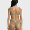 Camiseta de tirantes de verano con retorcido alto, top de bikini