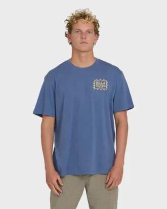 Camiseta gráfica de algodón de manga corta Ripple Premium