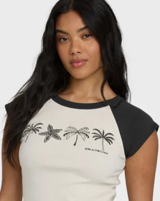 Camiseta raglán de manga corta Des Tropic