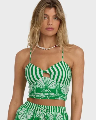 Camiseta sin mangas con conchas