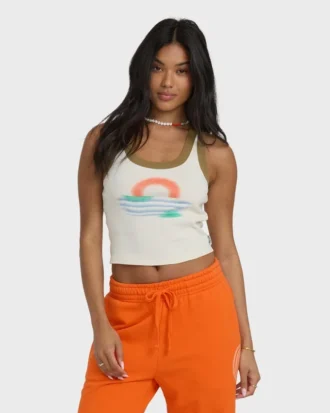 Camiseta sin mangas con cuello redondo Schuyler