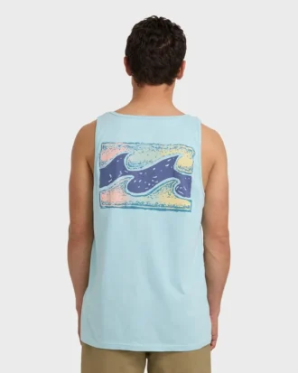 Camiseta sin mangas Crayon Wave Premium