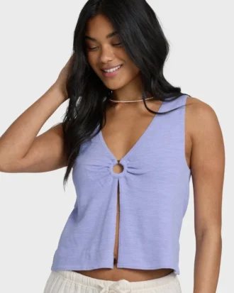 Camiseta sin mangas de punto Veda