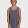 Camiseta sin mangas Essential Pocket Premium con lavado Wave Camiseta sin mangas Essential Pocket Premium con lavado Wave