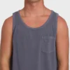 Camiseta sin mangas Essential Pocket Premium con lavado Wave Camiseta sin mangas Essential Pocket Premium con lavado Wave