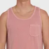 Camiseta sin mangas Essential Pocket Premium con lavado Wave Camiseta sin mangas Essential Pocket Premium con lavado Wave