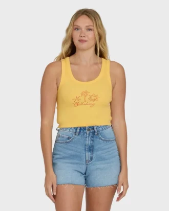Camiseta sin mangas Sun Palm Seashell