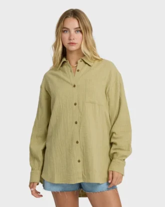 Camiseta tejida de manga larga Wanderer lisa