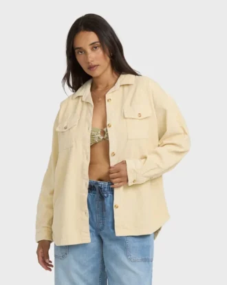 Chaqueta de pana de manga larga Fadeaway