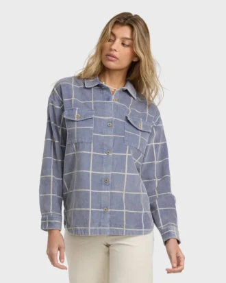 Chaqueta de pana de manga larga Fadeaway