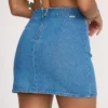 Falda lavada con efecto ondulado Falda lavada con efecto ondulado