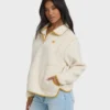 Jersey de felpa Sherpa con media botonera de Streamer