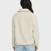 Jersey de felpa Sherpa con media botonera de Streamer