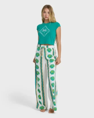Pantalones con cintura elástica Coastal Crush