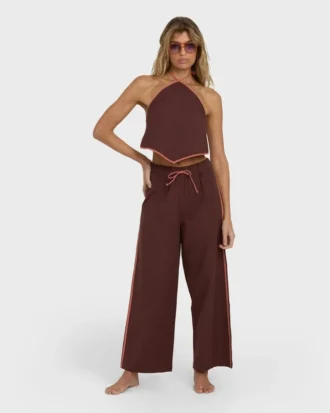 Pantalones con cintura elástica Double Take