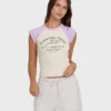 Pantalones cortos tejidos Wanderer con rayas lila Pantalones cortos tejidos Wanderer con rayas lila