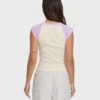 Pantalones cortos tejidos Wanderer con rayas lila Pantalones cortos tejidos Wanderer con rayas lila