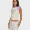 Pantalones cortos tejidos Wanderer con rayas lila Pantalones cortos tejidos Wanderer con rayas lila