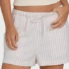 Pantalones cortos tejidos Wanderer con rayas lila Pantalones cortos tejidos Wanderer con rayas lila