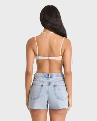 Pantalones cortos vaqueros con ribete
