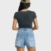 Pantalones cortos vaqueros cortados Riley Pantalones cortos vaqueros cortados Riley