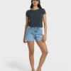 Pantalones cortos vaqueros cortados Riley Pantalones cortos vaqueros cortados Riley