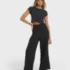 Pantalones de gasa con cintura elástica New Waves Pantalones de gasa con cintura elástica New Waves