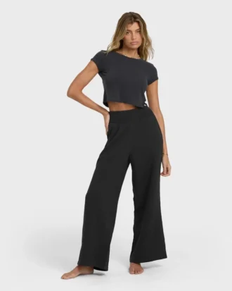 Pantalones de gasa con cintura elástica New Waves