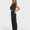Pantalones de gasa con cintura elástica New Waves Pantalones de gasa con cintura elástica New Waves