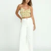 Pantalones de sarga de cintura alta Free Fall