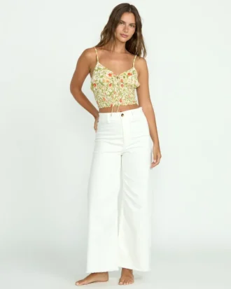 Pantalones de sarga de cintura alta Free Fall