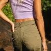 Pantalones de sarga de cintura alta Free Fall Pantalones de sarga de cintura alta Free Fall