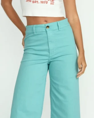 Pantalones de sarga de cintura alta Free Fall