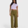 Pantalones de sarga de cintura alta Free Fall Pantalones de sarga de cintura alta Free Fall