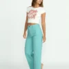 Pantalones de sarga de cintura alta Free Fall