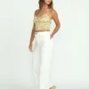 Pantalones de sarga de cintura alta Free Fall