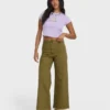 Pantalones de sarga de cintura alta Free Fall Pantalones de sarga de cintura alta Free Fall