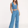 Pantalones lavados con efecto ola Pantalones lavados con efecto ola