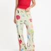 Pantalones Lottie Hall con cintura elástica y tejido Pantalones Lottie Hall con cintura elástica y tejido