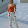 Pantalones Lottie Hall con cintura elástica y tejido Pantalones Lottie Hall con cintura elástica y tejido