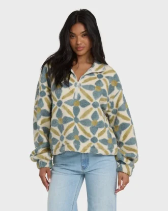 Sudadera con media cremallera All the Time Sherpa