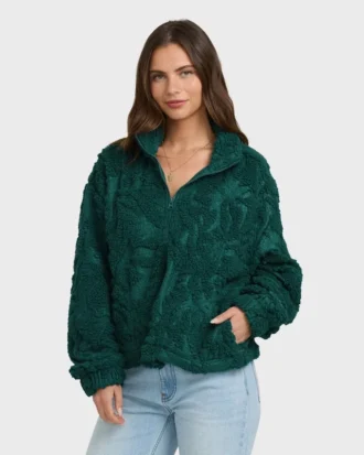 Sudadera con media cremallera All the Time Sherpa