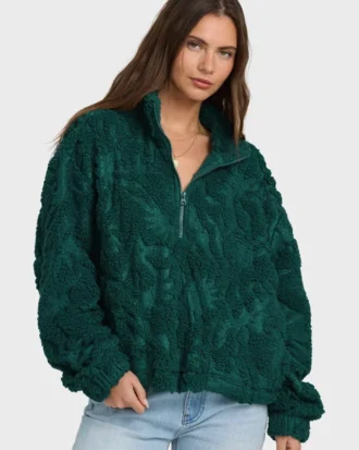 Sudadera con media cremallera All the Time Sherpa