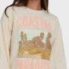 Sudadera de cuello redondo Coastal Paradise Sudadera de cuello redondo Coastal Paradise