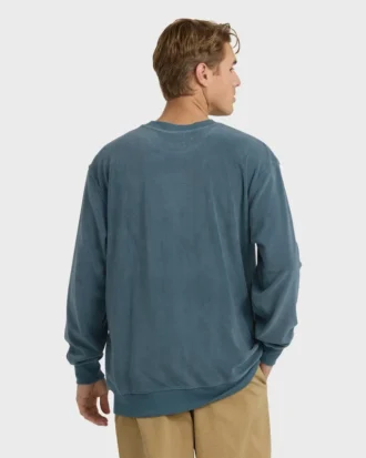 Sudadera de cuello redondo con efecto quemado