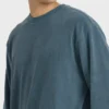 Sudadera de cuello redondo con efecto quemado