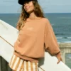 Sudadera de cuello redondo Kendal decolorada Sudadera de cuello redondo Kendal decolorada