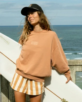 Sudadera de cuello redondo Kendal decolorada